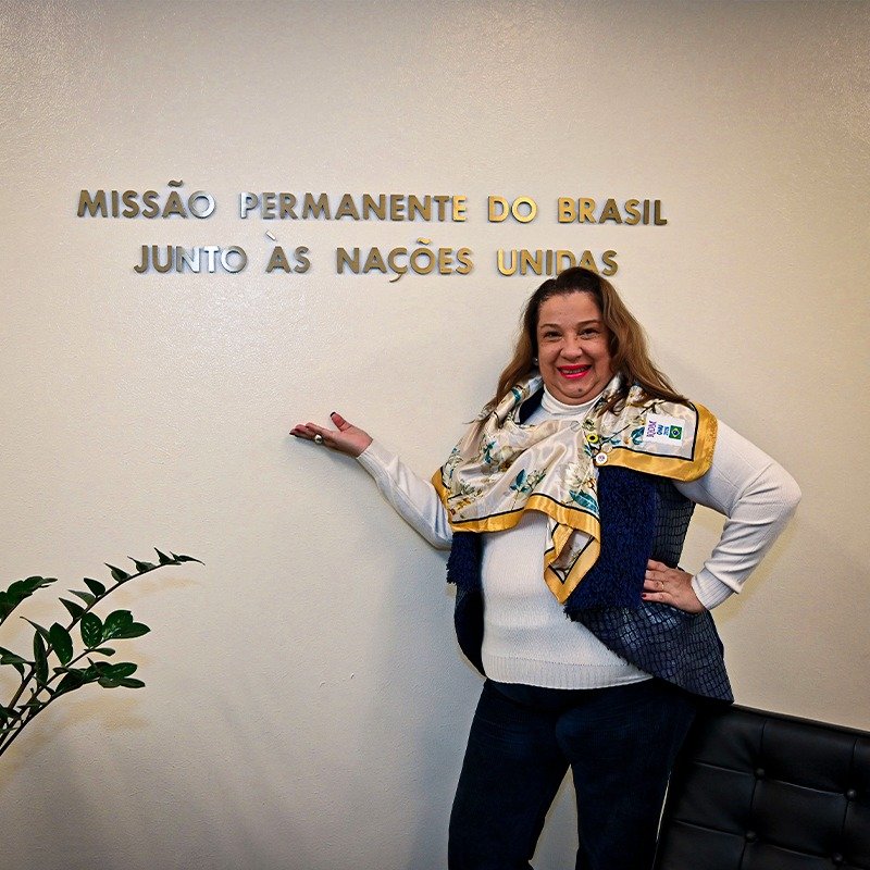 Kátia na Missão Permanente do Brasil na ONU